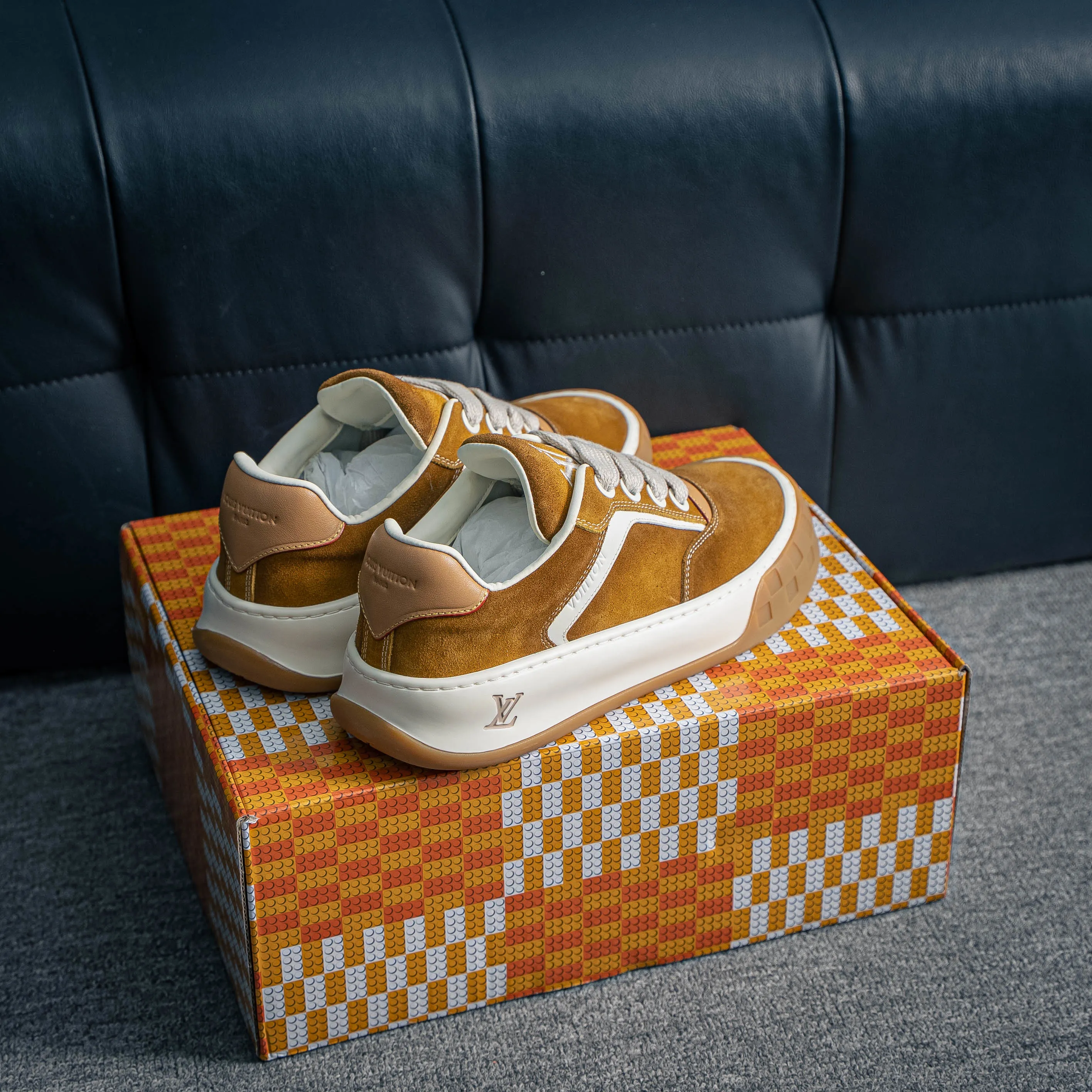 YS Premium -- LOUIS VUITTON Tilted Series｜2026 LV Tilted Low Sneakers Series Low-Top Retro Skate Shoes